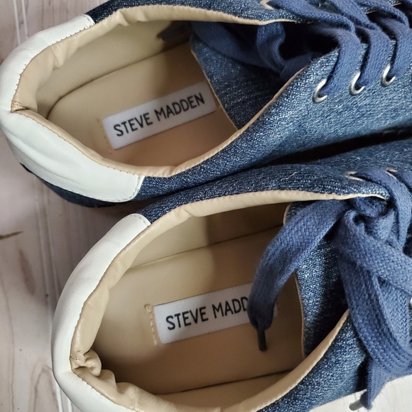 STEVE MADDEN DENIM & ROPE Platform ESPADRILLES Hampton Size 10 - Picture 5 of 5